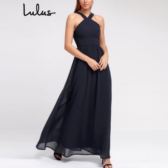 Lulus Dresses & Skirts - Lulu’s - ‘Air of Romance’ Maxi Dress Black Large